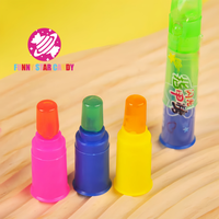 Sucettes lumineuses personnalisées en forme de doigts, bonbons durs aux saveurs fruitées de dessins animés, vente en gros