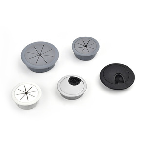 Round Cable Management Box PP Plastic Minimalist Design Durable <b>Storage</b> Bin for Desk <b>Tabletop</b> Use - Product Image 1