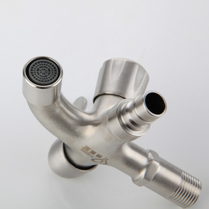 Robinet mural double fonction en acier inoxydable 304 Hemans, mitigeur industriel à jet d'eau pour cuisine - Product Image 2