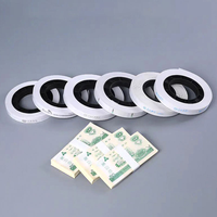 Ruban adhésif en papier blanc thermoscellable, largeur 30 mm, longueur personnalisable pour machine à banderoler les devises