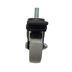 Roda de metal para cadeira de rodas com rodízios industriais de 3 polegadas, haste de baixo perfil - Product Image 5