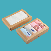 Boîte en papier kraft avec fenêtre transparente