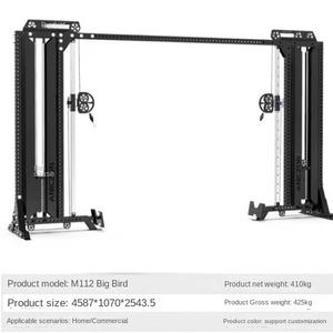 빅 플라잉 버드 갠트리 짐 상업용 스틸 풀업 기구 다기능 클립 체스트 트레이닝 (100/140kg 웨이트 스택 포함) - Product Image 3