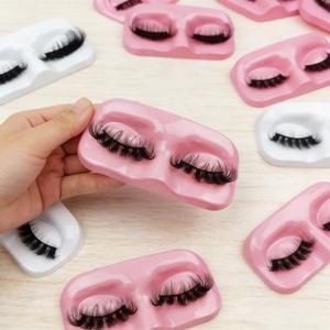 Vente en gros de faux cils en vison synthétique moelleux de 15 à 30 mm, étiquettes privées, bandes de cils moelleux, fournisseur de faux cils, boîtes d'emballage - Product Image 5