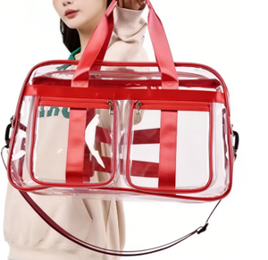 Bolsa de Viaje Transparente de PVC Impermeable de Gran Capacidad para Estilistas Profesionales, para Maquillaje y Viajes, para Mujeres - Product Image 4