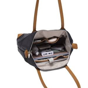 Large Capacity Korean Version Women's Single Shoulder Shopping <b>Bag</b> New Leisure Style Zipper Closure <b>College</b> Fashion Simple Style - Product Image 5