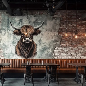Retro Bistro Pub Bar muebles conjunto moderno marrón <span class=keywords><strong>restaurante</strong></span> cabina asiento sofá <span class=keywords><strong>vinilo</strong></span> cuero L forma salón sofá para <span class=keywords><strong>restaurante</strong></span> - Product Image 6
