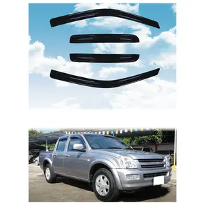 Isuzu डी-मैक्स 2002-2012 के लिए खिड़की का छज्जा वेंट सूर्य शेड वर्षा गार्ड दरवाजा का छज्जा