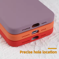 Coque en silicone liquide souple TPU de haute qualité, authentique et originale, pour iPhone 12 13 14 15 Pro Max