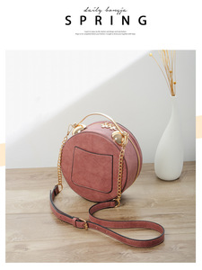 New Fashion Personality Handbag Shoulder Messenger Small Round <strong>Bag</strong> Woman Custom Pu Leather <strong>Clocks</strong> Crossbody <strong>Bag</strong> - Product Image 5