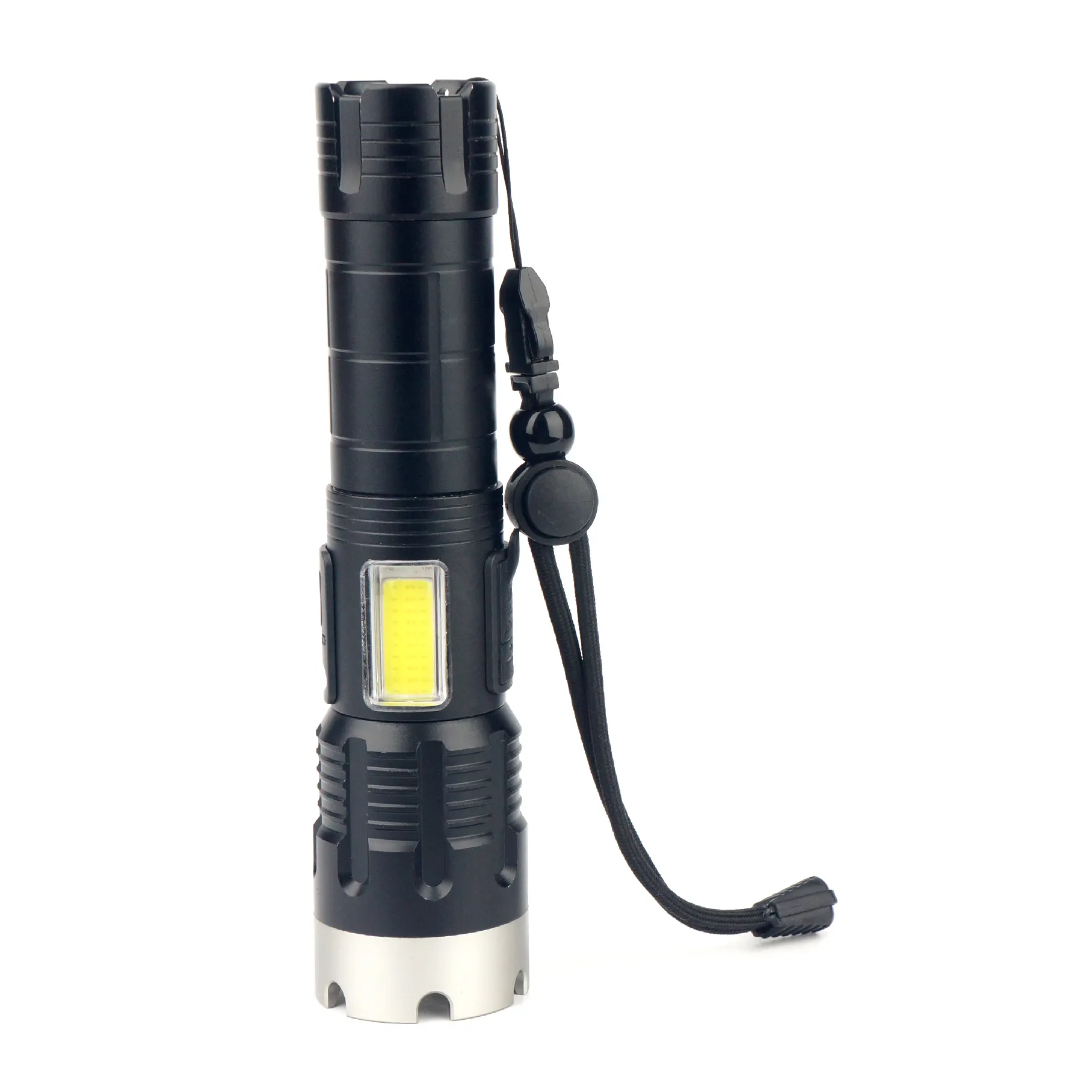 The Flashlight Focus Light 1700 Lumens High Power Zoom Hand Torch Rechargeable Usb Charger Tactical Self Defense Handheld Flashlights