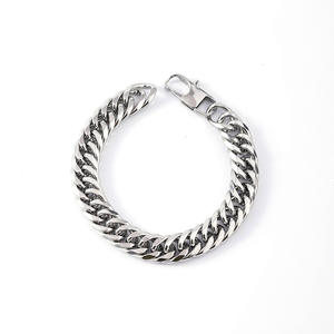 Molti stili braccialetti a catena spessa da uomo: cubano, bizantino, grano, corda | Stile Hip-Hop e Punk, impermeabile, senza dissolvenza - Product Image 2