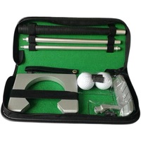 Ensemble de 3 mini putters de golf, kit d'entraînement de golf pliable, aide à l'entraînement de golf portable pour une utilisation à l'intérieur et à l'extérieur