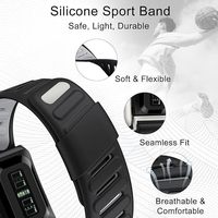 Correa de Repuesto para WHOOP 5.0/One/Peak Classic, Correa Deportiva de Silicona SportFlex, Duradera, Impermeable, Ajustable y Ligera para Reloj Inteligente