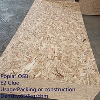 Panneau OSB de qualité meuble 4x8 pieds 9-18mm certifié FSC en peuplier et pin pour la construction et le mobilier