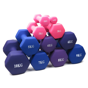 Mancuernas Hexagonales de 1KG-10KG, Coloridas, Antideslizantes, Ecológicas, Duraderas, Recubiertas de Vinilo, para Entrenamiento de Fuerza y Levantamiento de Pesas en el Gimnasio - Product Image 2