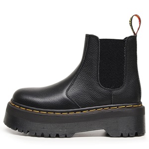 Chelsea Boots - Women's Thick-soled Motorcycle Boots - Genuine Leather Short Boots with Platform Sole - One-Piece Shoe - Product Image 6