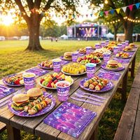 Décorations de fête sur le thème du groupe de filles chasseuses de démons de K-POP, fournitures de fête sur le thème de l'anime pour les anniversaires d'enfants