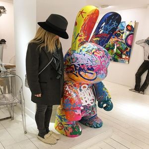 Statua in Resina Personalizzata Bearbrick da 70 cm, Giocattolo Action Figure, Bambola alla Moda, Scultura in Vetroresina a Grandezza Naturale, Decorazione per Soggiorno - Product Image 1