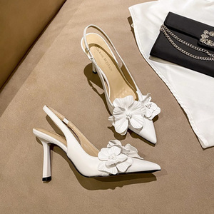 Sandales de mariage à talon aiguille ultra-haut noires Ms. Shang 2025 – Sexy, confortables et tendance, à bout peu profond pour l'été - Product Image 3