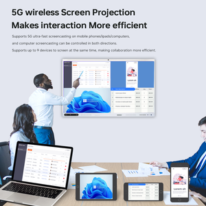 65 "75" 86 "98" 105 "110" màn hình tương tác cho bệnh viện phòng họp văn phòng hội nghị màn hình cảm ứng với 48mp ai máy ảnh mics - Product Image 5