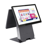 Machine OEM à double écran 15.6 ''Pos Terminal Pos bon marché Caisse enregistreuse à écran tactile