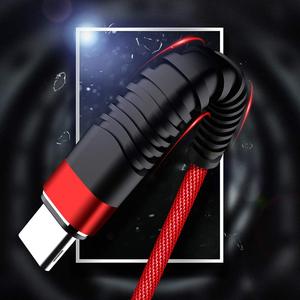 USB Loại C Cáp 3A sạc nhanh nylon bện ABS cho cho S20/S10/S9/S8 máy in máy tính máy quét máy ảnh - Product Image 3