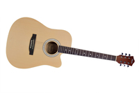 Guitare acoustique électrique mate de 41 pouces avec micros LC-5 et kit d'accessoires