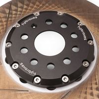 Upgrade Kit konversi rem cakram 330*10mm, topi Hub hitam Slot bor diperbesar belakang untuk Golf Honda Civic 2000 2008