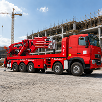 Grue articulée hydraulique Jiangwei 180T |   SQ7200ZB4+2 Camion monté sur châssis 360 °   Bras articulé rotatif