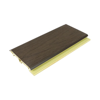 Panneau de balcon composite en bois plastique wpc texture bois panneau de plafond de toit interlock revêtement de façade résistant aux uv étanche