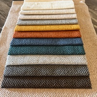 Tissu d'ameublement tissé personnalisé, doux pour la peau, en polyester chenille pour canapé et mobilier