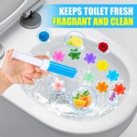 Gel nettoyant WC désodorisant parfumé aux fleurs, nettoyant naturel pour cuvettes de toilettes en seringue