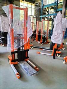 Ручные подъемники для поддонов, 1 тонна, 2 тонны, 2,5 тонны, 3 тонны, ручной гидравлический штабелер с регулируемыми вилками, алюминиевый ручной штабелер - Product Image 3