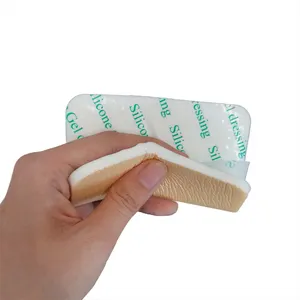 HOT Selling for traumatic wound absorbent medical sterile Silicone Foam Dressing without border Pressure Ulcer Dressing