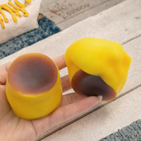 Mainan Squishy Puding Karamel TPR Renyah Lambat Mengembang Sensorik Fidget Pereda Stres Hadiah Buatan Tangan