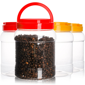 Latas de Plástico Cilíndricas para Alimentos con Logotipo Impreso Personalizado, en Varios Tamaños para Snacks y Chocolate, con Tapa de Rosca - Product Image 1