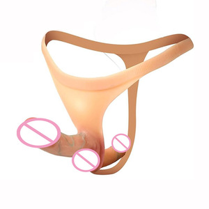 Dildo a Doppia Estremità in Silicone, Masturbatori Senza Mani, Dildo Anali con Cintura, Giocattoli Sessuali per Donne, Accessori per Adulti - Product Image 1