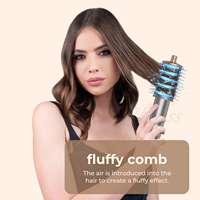 Ensemble de brosses à air chaud multi-styler 8 en 1, sèche-cheveux professionnel, brosse à air chaud à ions négatifs, outils de coiffage pour un séchage rapide et des boucles