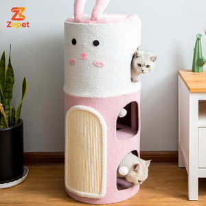 Tour griffoir pour chats de grande taille, multi-niveaux, en sisal, mobilier durable pour chats, pour animaleries et vente en gros OEM - Product Image 5