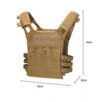 Gilet tactique JPC camouflage extérieur imperméable en Oxford pour la chasse, avec système Molle, capacité 20-36L, couleur kaki