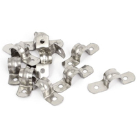Collier de serrage en U pour tuyau de plomberie en acier inoxydable à double trou