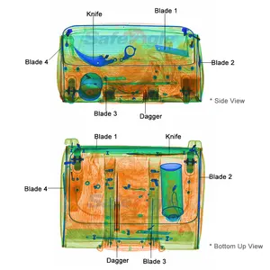 Safeagle Dual View Xray Cargo Machine 100100 doppio generatore di raggi X Scanner per bagagli bagagli