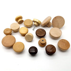 Nhà Máy Tùy Chỉnh Tự Nhiên Đồ Nội Thất Bằng Gỗ Tủ Ngăn Kéo Tủ Tủ Quần Áo Tay Nắm Cửa Kéo Xử Lý Phần Cứng, Vòng Gỗ Ngăn Kéo Núm - Product Image 1