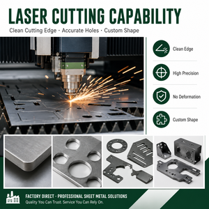 Service de découpe laser OEM personnalisé SEEYES, pliage d'acier, pièces en aluminium, fabrication de tôlerie - Product Image 3