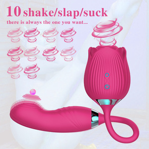 Frauen Vibrator Weibliche Klitoris Brust massage gerät Rose Toy 2 in 1 Vibrator mit G-Punkt-Stimulator - Product Image 3