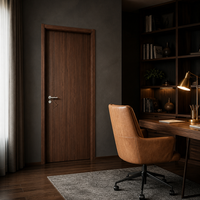 Porte en bois MDF mélaminé pour intérieur de villa, design de panneau personnalisé pour chambre, couloir, projets de rénovation de maison, taille personnalisable