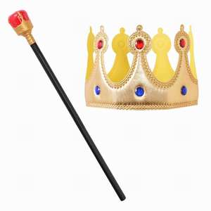 حفلة عيد الميلاد للأطفال تسمية زي الأمير الملك ومجموعة زي الملك صولجان الملك - Product Image 5