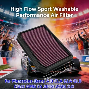 Filtre à air sport haute performance lavable A2600940300 pour Mercedes-Benz Classe A, B, CLA, <span class=keywords><strong>GLA</strong></span>, GLB, <span class=keywords><strong>AMG</strong></span> 35, 250, <span class=keywords><strong>220</strong></span> (2018-2026) 2.0 - Product Image 2