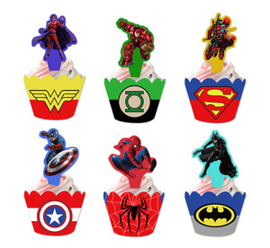 <span class=keywords><strong>Avenger</strong></span> fête décoration gâteau Surround décoration de gâteau décoration pour super-héros thème fête d'anniversaire fournitures - Product Image 6